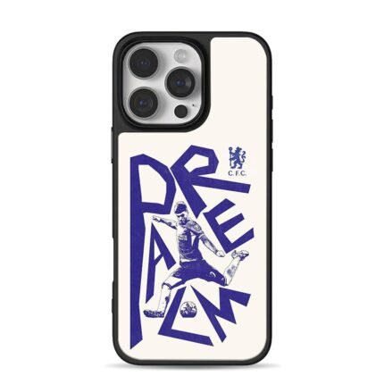 Chelsea CFC lion footballer kicking ball PREM Phone Case