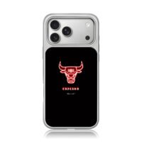 Chicago Bulls red neon logo Chicago text See red slogan Phone Case