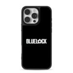 Blue Lock anime logo with soccer goal as the letter O Phone Case