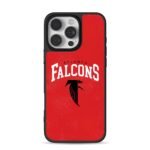 Atlanta Falcons text and falcon logo red backdrop Phone Case