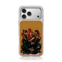 Chainsaw Man vs Venom monsters on tan background Phone Case