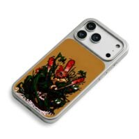Chainsaw Man vs Venom monsters on tan background Phone Case