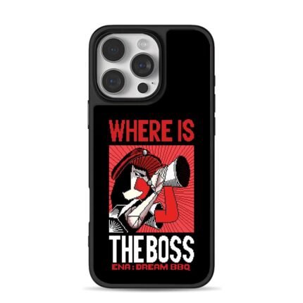 Beret girl megaphone where is boss ena dream bbq Phone Case