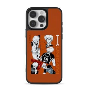Blue Lock Kunigami soccer anime manga collage orange Phone Case