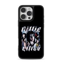 Billie Eilish vintage text portrait collage Phone Case