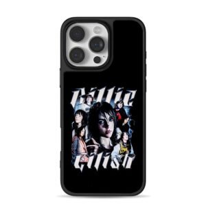 Billie Eilish vintage text portrait collage Phone Case