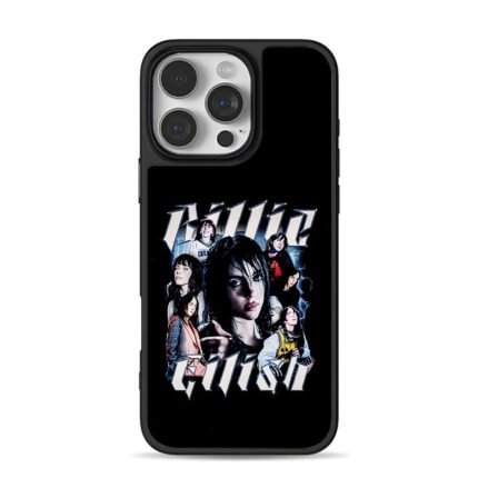 Billie Eilish vintage text portrait collage Phone Case