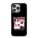 Blackpink kpop pink mirrored text comic eye collage Phone Case