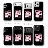 Blackpink kpop pink mirrored text comic eye collage Phone Case