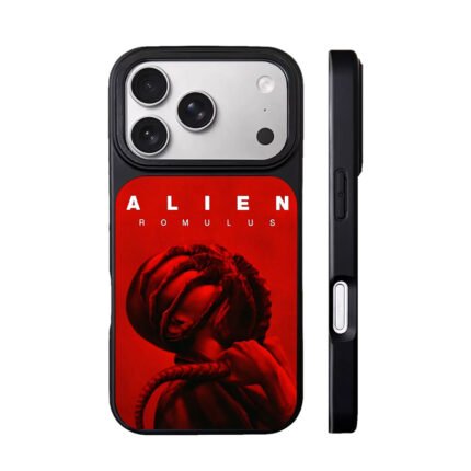 Alien Romulus red horror facehugger movie graphic Phone Case