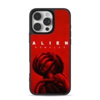 Alien Romulus red horror facehugger movie graphic Phone Case