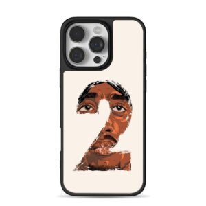 2pac face forming number 2 art Phone Case