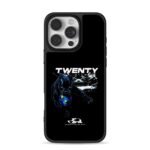 Black panther grips Earth with Twenty Studios logo Phone Case