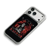 Alien Romulus horror poster with xenomorph and cast Phone Case