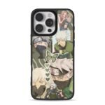 Anime collage of Kakashi Naruto Sasuke Sakura with butterfly and hearts Phone Case