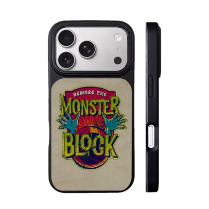 Beware The Monster Block retro basketball monster hands Phone Case