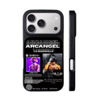 Arcangel photos text logos Spotify code design Phone Case