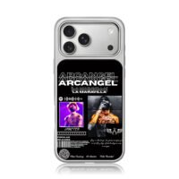 Arcangel photos text logos Spotify code design Phone Case
