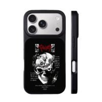 Berserk Skull Knight gothic metal skull art print Phone Case
