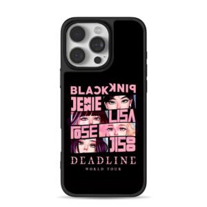 Blackpink Jennie Lisa Rose Jisoo anime tour graphic Phone Case