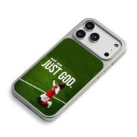 Arsenal player kneeling with not me just god text Phone Case