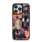 BTS J-Hope kpop retro photo collage with cute stickers Phone Case