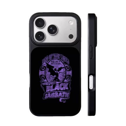 Black Sabbath winged demon purple vintage logo Phone Case