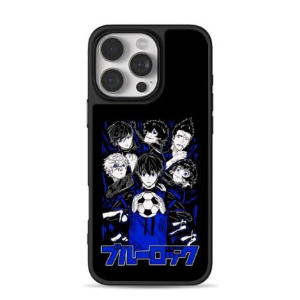 Blue Lock anime soccer boy group holding a soccer ball Phone Case