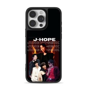 BTS J-Hope Jung Hoseok photo collage with text Phone Case