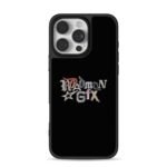 Bling gothic Rodman Gfx text with star on black background Phone Case