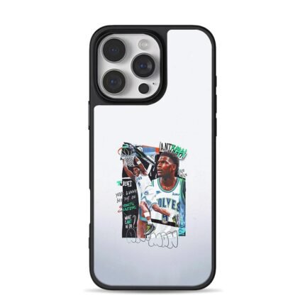 Anthony Edwards Ant Man Timberwolves dunk collage Phone Case