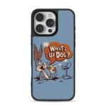 Bugs Bunny with Whats Up Doc holds carrot by mailbox Phone Case