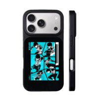 Blue Lock anime soccer boy Rin manga collage Phone Case
