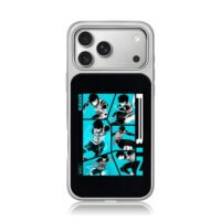 Blue Lock anime soccer boy Rin manga collage Phone Case