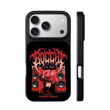 Bocchi the Rock girl plays guitar by red speakers Phone Case