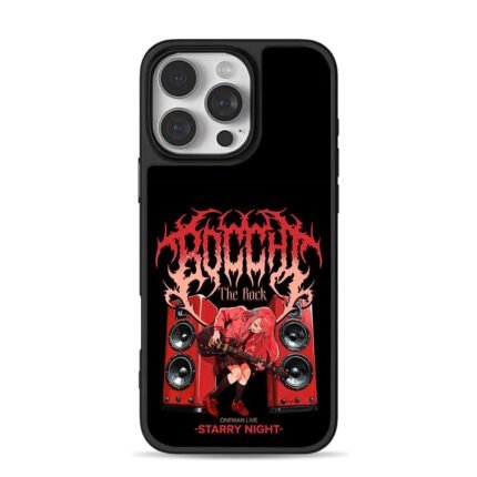 Bocchi the Rock girl plays guitar by red speakers Phone Case