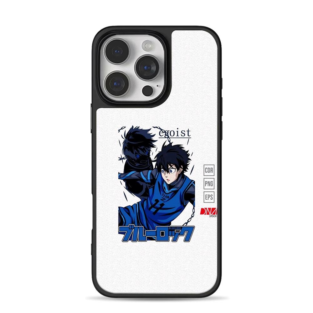 Blue Lock Yoichi Isagi anime art with egoist shadow Phone Case Blue Lock Yoichi Isagi anime art with egoist shadow Phone Case