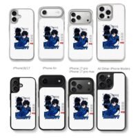 Blue Lock Yoichi Isagi anime art with egoist shadow Phone Case