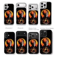 Bleach Ichigo half hollow mask blood moon art Phone Case
