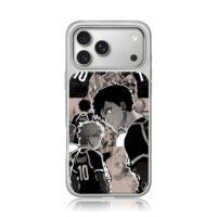 Blue Lock Isagi Kaiser soccer manga collage Phone Case
