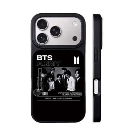 BTS ARMY seven-member K-pop group photo with their official logo Phone Case