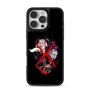 Berserk emblem with Guts Griffith and apostles Phone Case