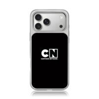 Cartoon Network CN official logo on solid black background Phone Case for iPhone 11-17 & Samsung Galaxy S24-S26 - Image 3