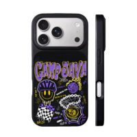 Camp Java graffiti smiley bike helmet basketball Phone Case