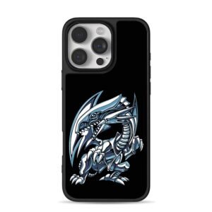 Blue Eyes White Dragon Yu Gi Oh cartoon monster art Phone Case