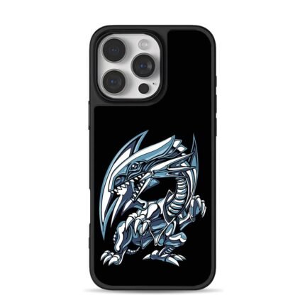 Blue Eyes White Dragon Yu Gi Oh cartoon monster art Phone Case