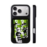 Blue Lock Otoya soccer anime manga panels green black art Phone Case