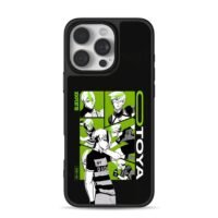 Blue Lock Otoya soccer anime manga panels green black art Phone Case