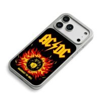 ACDC band logo Highway to Hell fire devil head Phone Case