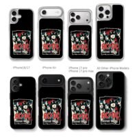 ACDC Highway to Hell retro rock band group poster Phone Case